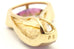 14k yellow gold mystic topaz diamond mother of pearl slide pendant 1 inch 4.78g