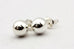 925 sterling silver 6mm ball stud earrings bright polished bead 0.7g butterfly