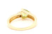 14k yellow gold green peridot diamond ring band size 8.5 4.67g vintage estate