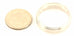 14k white gold Men's 6mm polish edge satin center wedding band sz10 ring 7.58g