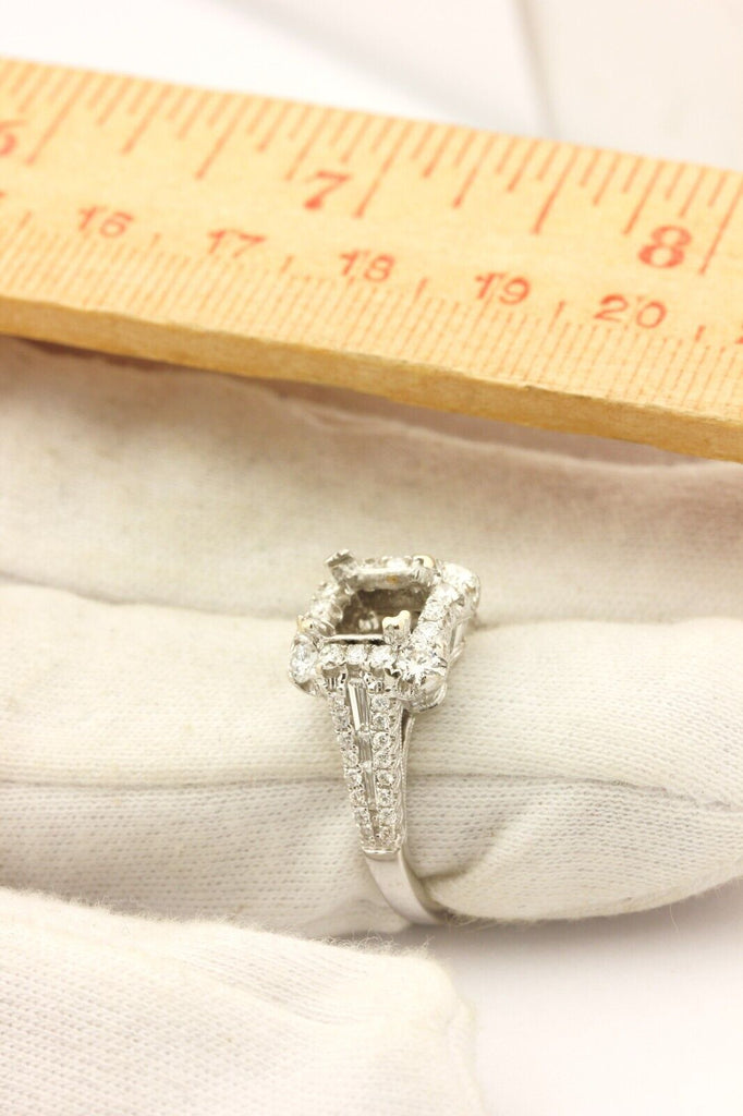 0.20 cts. Platinum Solitaire Engagement Ring with Diamond Accents JL P