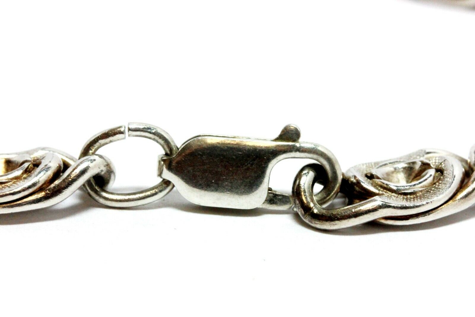 925 sterling silver 8 inch 8mm florentine rosette chain bracelet lobster 23.81g