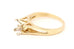 GCL 14k yellow gold solitaire ring cathedral engagement ring size 7.75 3.61g