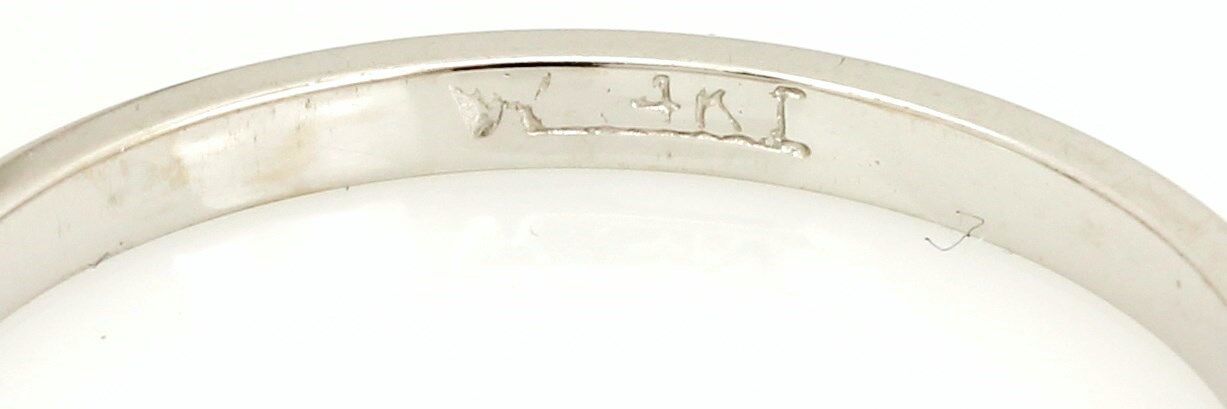 14k white gold 2mm domed size 10.75 wedding band ring NEW 2.28g regular fit