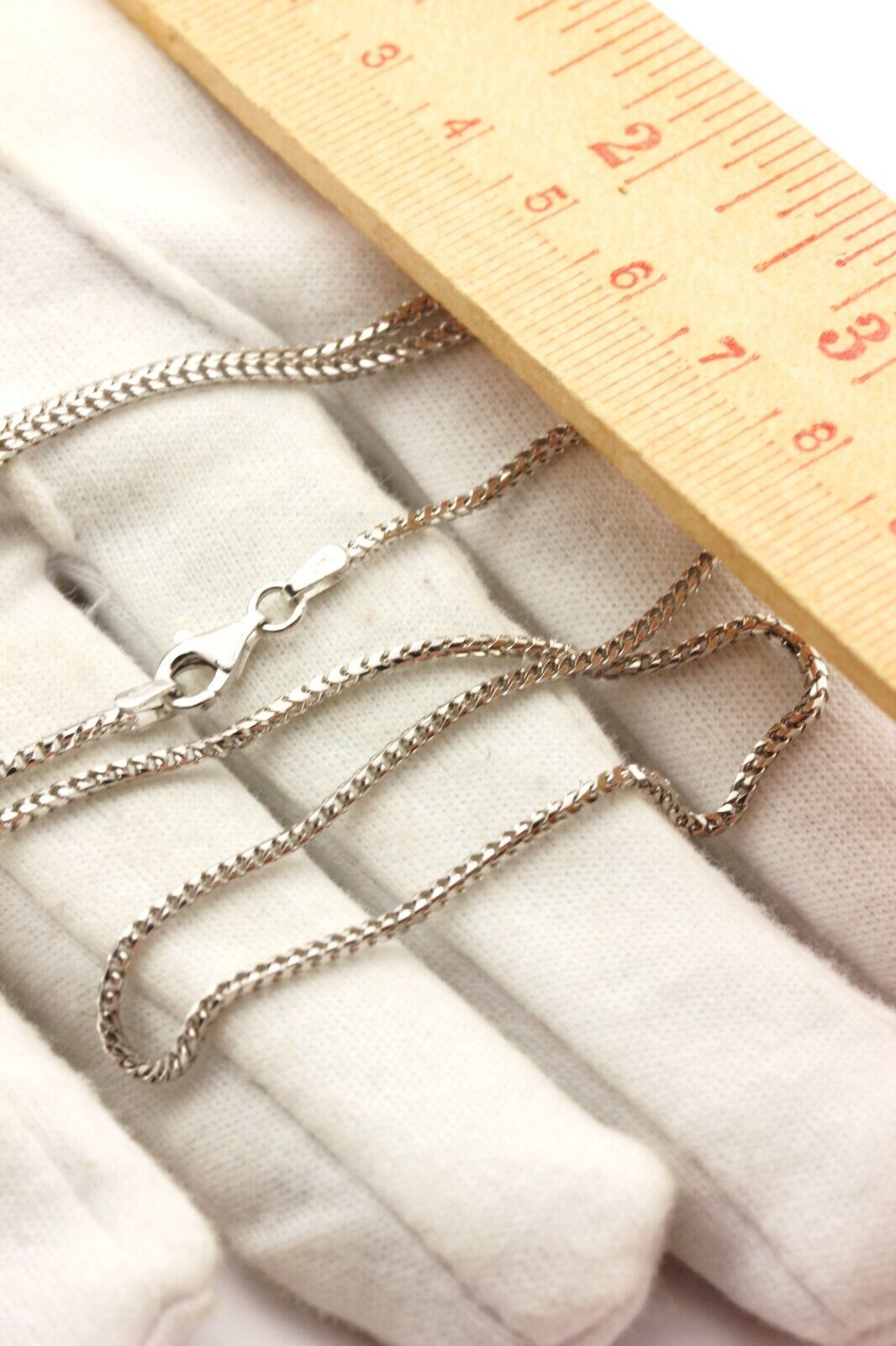 14k white gold Franco chain necklace 20 inch 1.5mm 7.29g lobster new