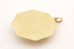 14k yellow gold sapphire pendant children shoes baby 1.5 inch 7.49g vintage