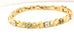 925 vermeil sterling silver diamond emerald tennis line bracelet 7.25 inch 15.3g
