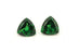 natural Tsavorite green garnet matched pair 0.88ctw 5mm trillion loose gemstones