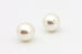 matched pair Japanese Akoya pearls 8.10-8.15mm round white clean half drilled