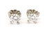 platinum round brilliant solitaire diamond stud earrings 4.8mm 0.84ctw 1.41g