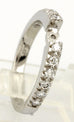 Platinum 0.34ctw round diamond engagement ring cathedral semi mount size 6.5 NEW
