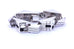 sterling silver 7 inch 15mm bracelet tab clasp CZ black onyx art deco 64.89g