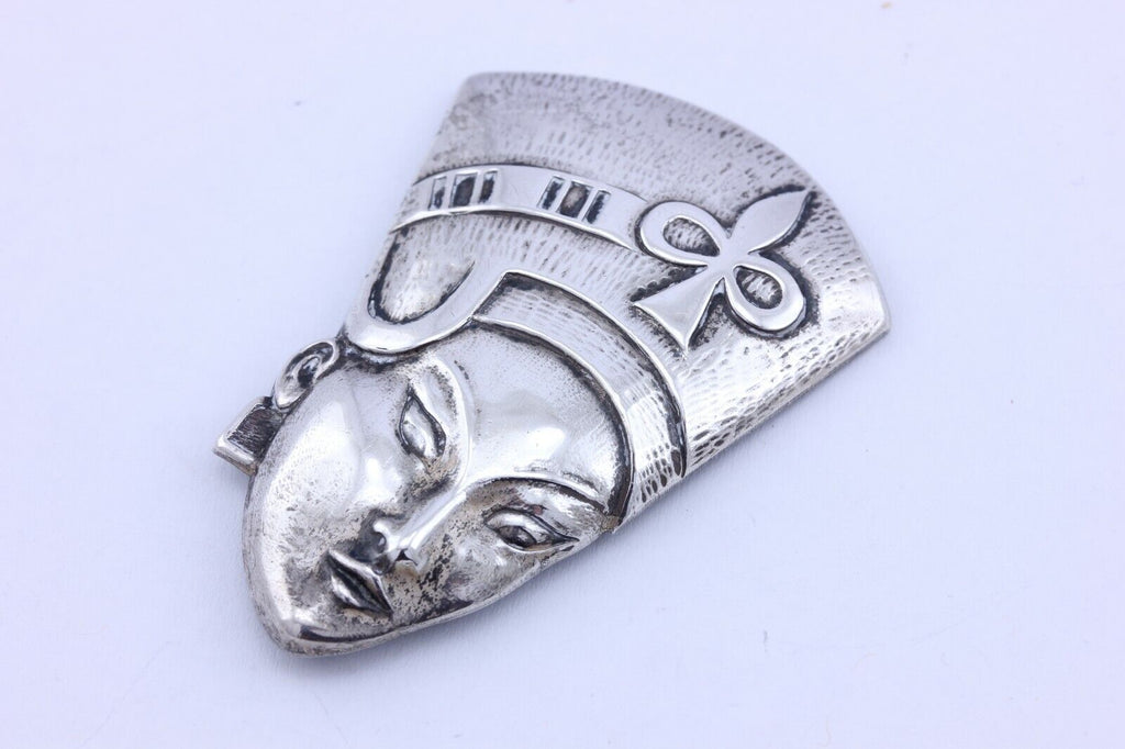 Truart sterling silver Nefertiti pin brooch 2.25 inch 9.09g estate vintage