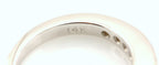 14k white gold 0.41ctw round diamond curved wedding band enhancer size 5.5 NEW