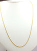 14k yellow gold adjustable 20 inch 1mm round wheat chain necklace 2.79g lobster
