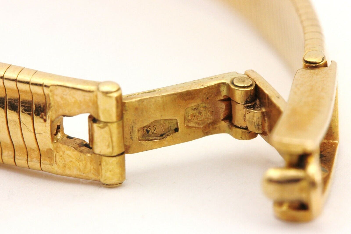REVUE 17 jewel wrist watch 18k yellow gold 5 inch 22.5g  display picture 2