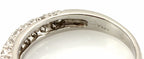 Platinum 0.66ctw round diamond pave wedding band 3.7mm ring size 5.25 NEW 3.67g