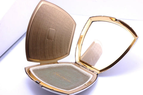 Elgin American case compact vanity powder mirror vintage estate 111.3g