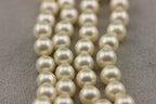 14k yellow gold 18 inch 5.5-6mm round cultured pearl strand necklace Chinese NEW