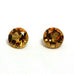 matched pair round citrine 4mm 0.46ctw loose gemstones new