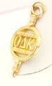 10k yellow gold college fraternity sorority pendant omicron Delta Kappa 4.42g