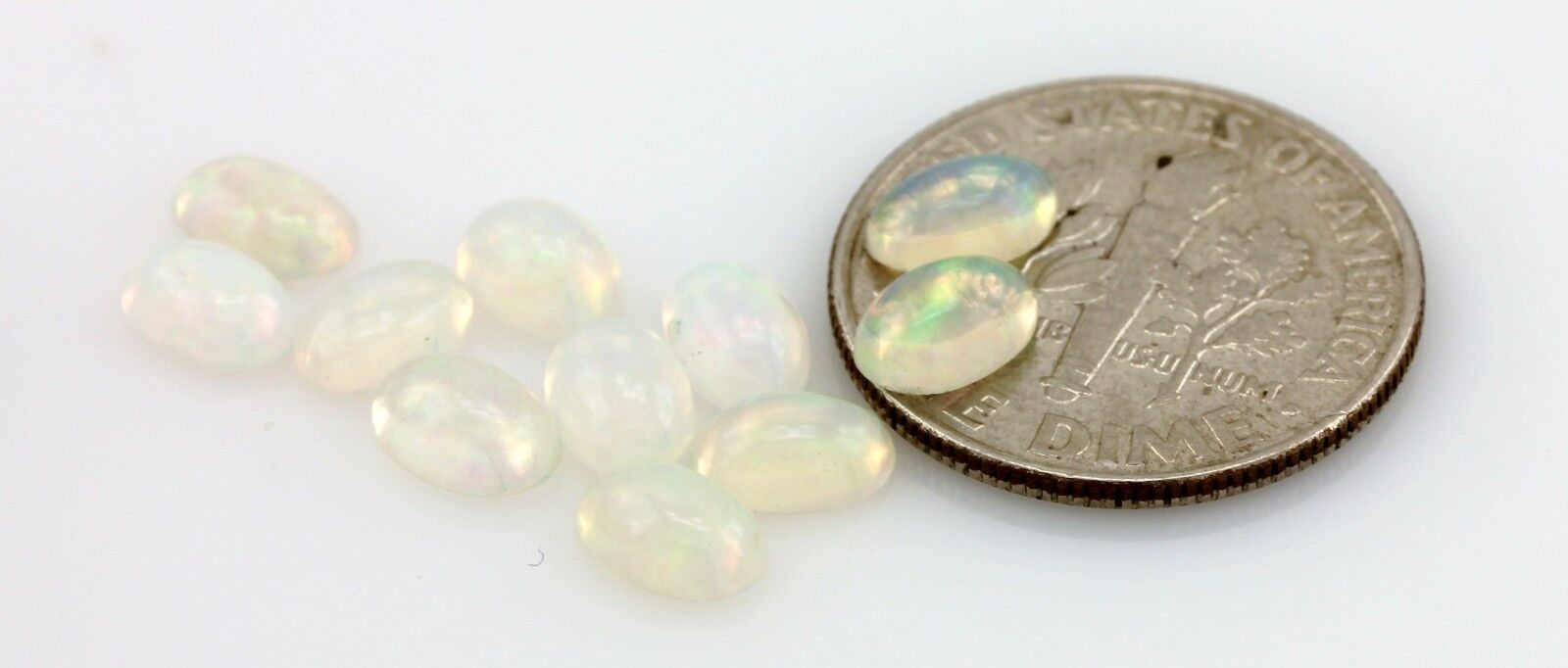 Ethiopian Jelly Opals lot 11 oval cabochons 6x4mm 3.16ctw NEW loose gemstones
