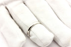 14k white gold 3mm wedding band ring size 6.5 new 4.29g