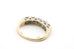 14k yellow gold 0.50ctw round diamond 5 stone ring band size 7 3.97g vintage
