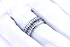14k white gold black diamond 2.48ctw man's ring size 10.5 band 8.7dwt 9.75mm new