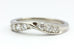 platinum 0.35ctw natural diamond twist wedding band size 6.25 3mm 5.43g new
