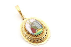 14k yellow gold Moses 10 Commandments locket slide pendant 2 inch 9.30g vintage