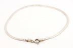 925 Italy sterling silver herringbone chain bracelet 7.75 inch 2.3mm 2.31g