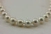 14k white gold 18" 6 mm white round cultured pearl strand necklace NEW