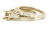 TACORI 18k white gold engagement ring semimount wedding band size 6.5 8g estate