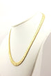MP01 MEXICO 18k yellow gold necklace 16 inch 8.75mm 37.33g textured bars vintage
