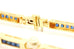 14k yellow gold 3.20ctw blue sapphire bracelet 7 inch 19.12g vintage estate