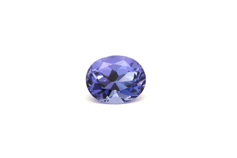 GIA violet tanzanite 1.32ct oval brilliant cut 7.40x6.08x4.52mm loose gemstone