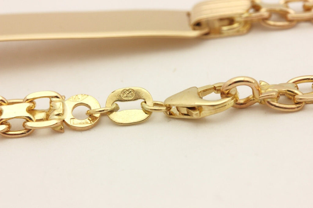 I LOVE YOU 14k Gold Link Vintage Bracelet