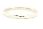 sterling silver hammered wedding anniversary band ring size 6.5 2mm 1.10g estate