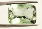 green quartz amethyst 10.69 carat cushion loose gemstone large 16 x 12 mm new