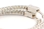 14k white gold 1.23ctw diamond inside outside hoop earrings 2.25 inch 5.93g new
