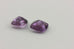 purple amethyst loose natural matched pair 11mm checkerboard cushion 8.69ctw new