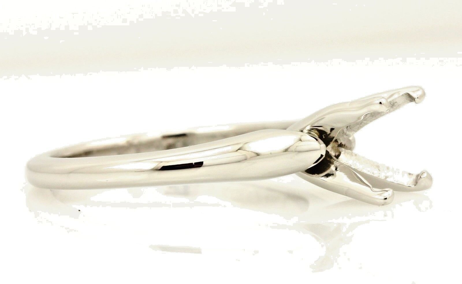 Jabel 7mm round 1.25ct 900 platinum solitaire engagement ring setting 4.48g
