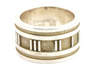 925 sterling silver Roman numeral 1995 12mm wide band ring size 6.25 11.9g