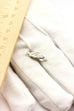 silver pearl clasp fishhook satin diamond-cut engraved estate vintage 0.6g
