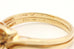 14k yellow gold 6.5mm 1ct round solitaire wedding ring set size 6.25 2.97g