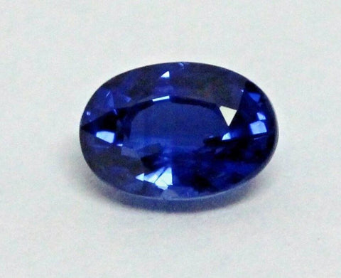 natural blue sapphire loose oval cut 0.74ct 6.03 x 4.17 x 3.19 mm new gemstone
