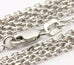 14k white gold diamond cut rolo chain necklace lobster 18 inch 1.1mm 2.56g new