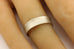 14k white gold concave men's wedding band satin 5.85mm size 8.75 ring NEW 5.42g