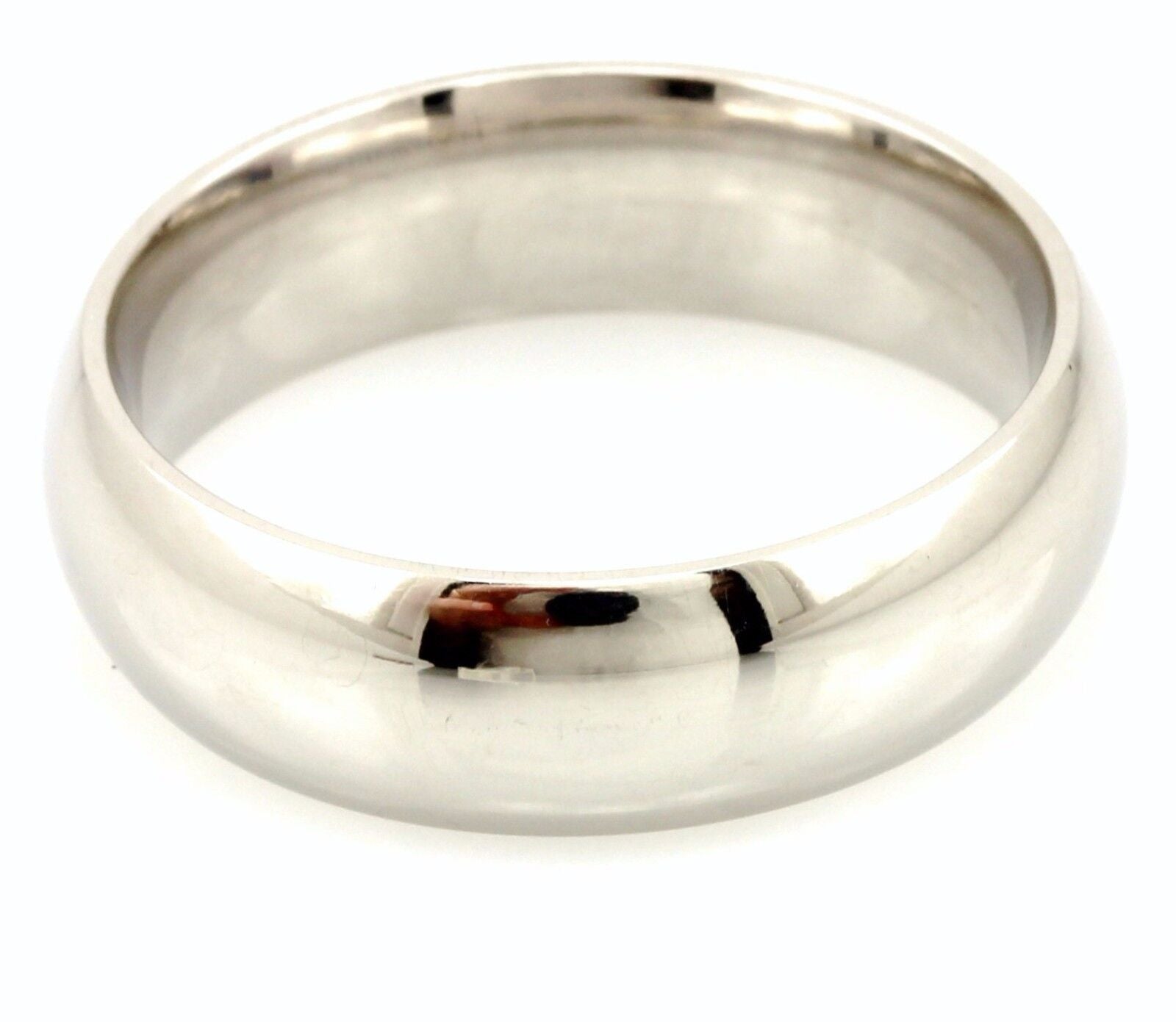 Platinum Men's wedding band 6mm size 8 comfort fit 11.86g domed polish ring NEW